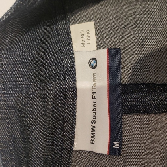 BMW Sauber F1 Team Denim Jacket Women's Medium Light Blazer Zipper - Picture 3 of 13